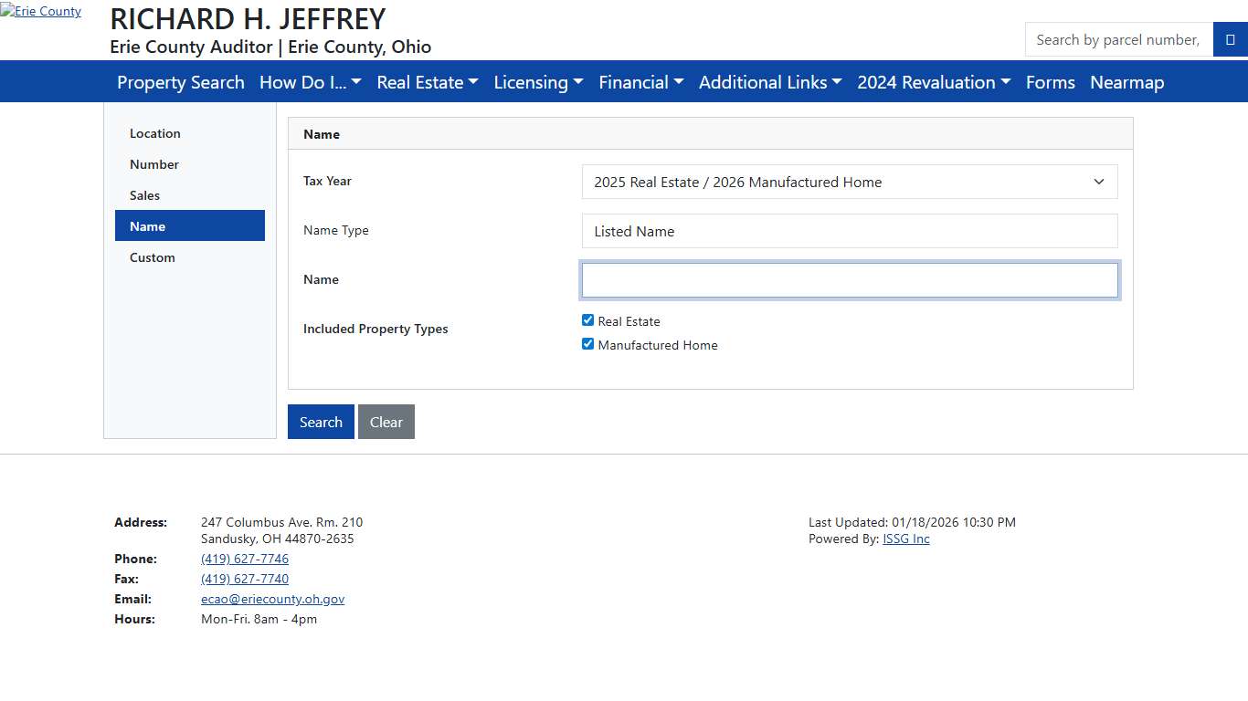 The Erie County Auditor